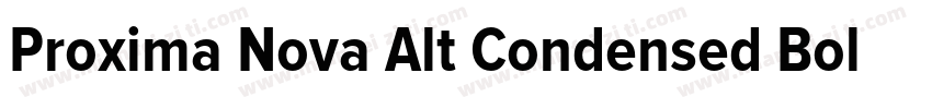 Proxima Nova Alt Condensed Bold字体转换